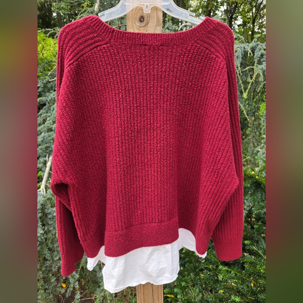 Waverly Deep Magenta Crew Neck Sweater XXL - Picture 4 of 4